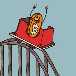 Bitcoin Rollercoaster Meme Desk Toy